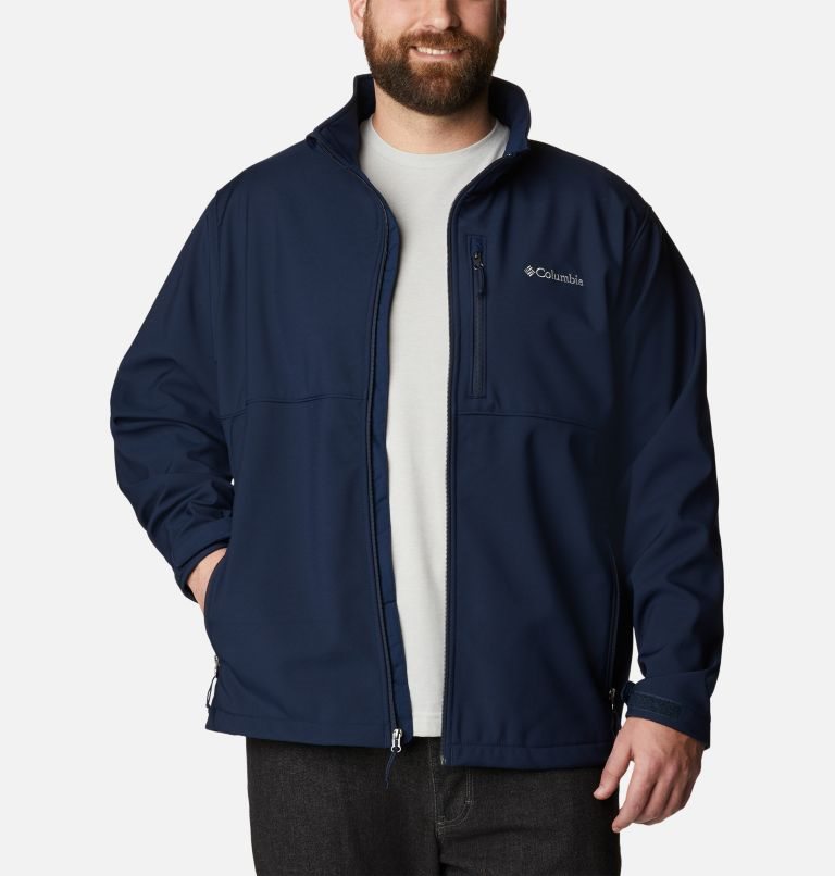 Men's Columbia Ascender Shell Jackets Navy | Plus Size CA-D4C81